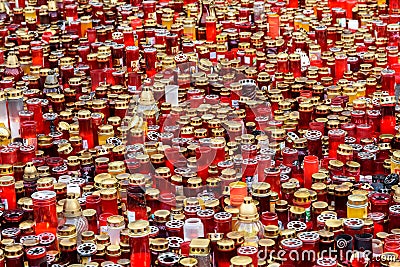 Candles Lit In Memory Of The 32 Dead People And 150 Wounded In The Fire At Club Colectiv Editorial Stock Photo