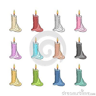Candles Vector Illustration