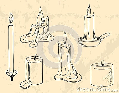 Candles Vector Illustration