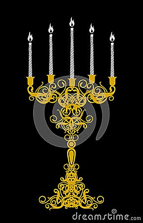 Candlestick Vector Illustration