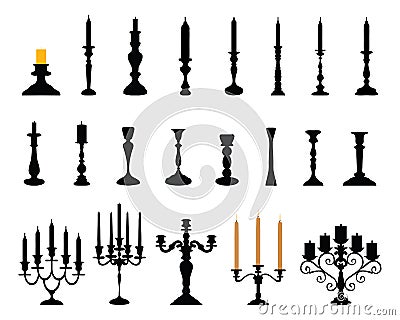 Candlesticks Cartoon Illustration