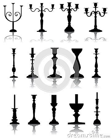 Candlesticks Stock Photo