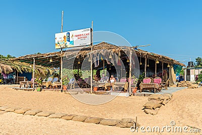 Candolim Beach in Calangute, North Goa, India Editorial Stock Photo