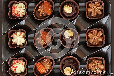 Candy box. Sweets. Background Stock Photo