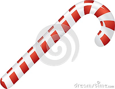 Candy cane for christmas Vector Illustration
