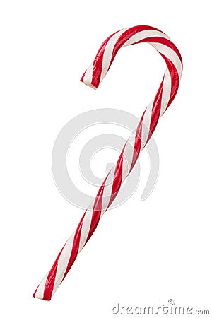 Candy cane isolated on white Stock Photo