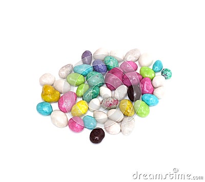 Candy colored stones Stock Photo
