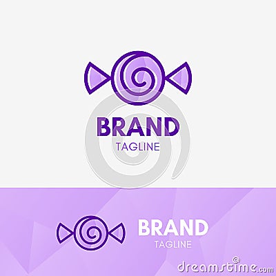 Candy Geometric Logo Vector Illustration