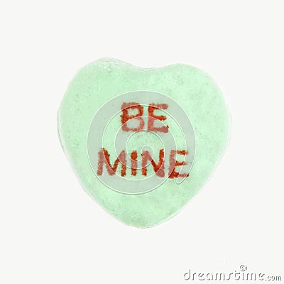 Candy heart on white. Editorial Stock Photo