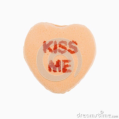 Candy heart on white. Editorial Stock Photo