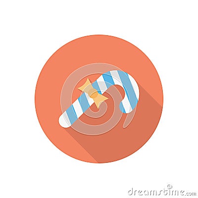 Cand vector flat color icon Vector Illustration