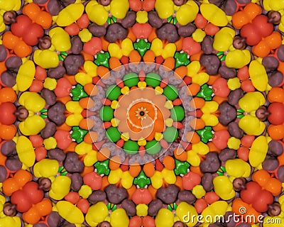 Candy Kaleidoscope Stock Photo