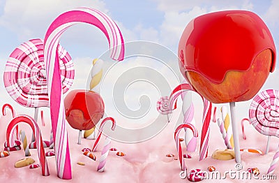 Candy land Stock Photo