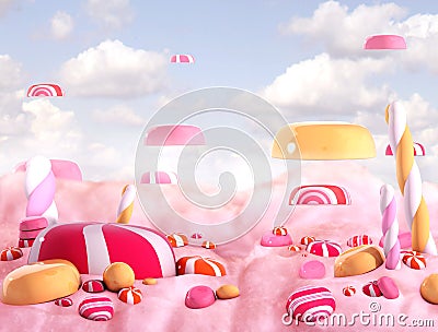 Candy land- bonbons Stock Photo