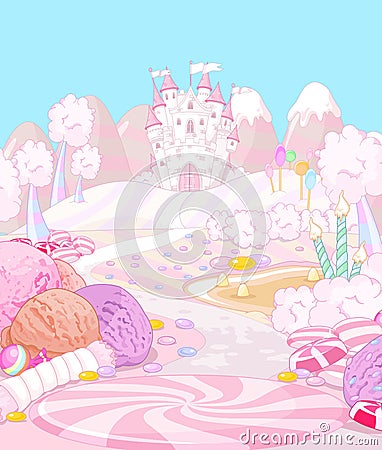 Candy Land Vector Illustration
