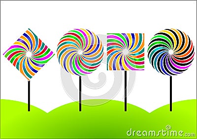 Candy lolly Vector Illustration