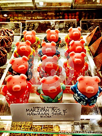 Candy pigs Stock Photo