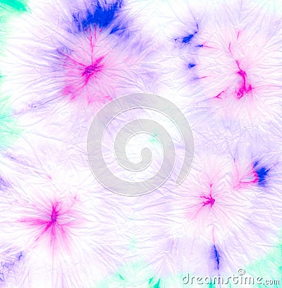 Candy Psychedelic Kaleidoscope. Tye Swirl Print Stock Photo