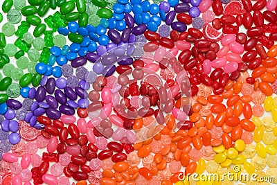 Candy rainbow Stock Photo