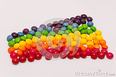 Candy rainbow Stock Photo