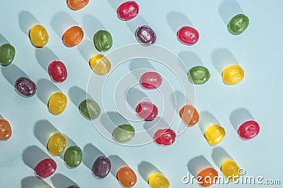 Candy scattered Stock Photo