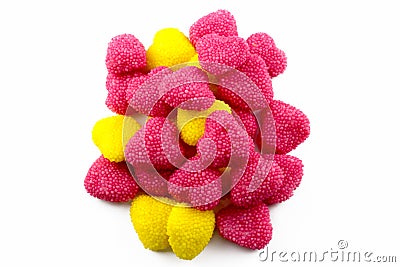 Candy in the shape of heart Stock Photo
