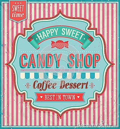 Candy shop. Vector Illustration