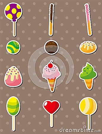 Candy stickers Vector Illustration