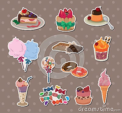 Candy stickers Vector Illustration