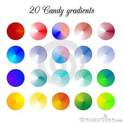 Candy Tone Color Shade Background, Colorful gradient meshes Vector Illustration