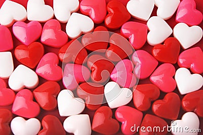 Candy Valentine Hearts Stock Photo