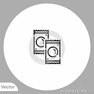 Candy vector icon sign symbol Vector Illustration