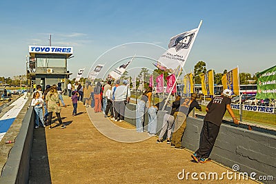 Drift race, pinar autodrome, uruguay Editorial Stock Photo