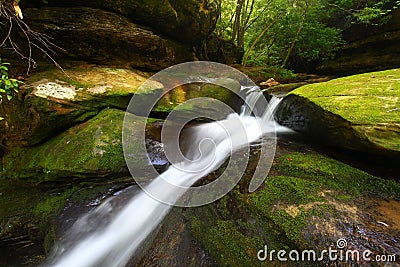 Caney Creek Falls Landscape Alabama Stock Photo