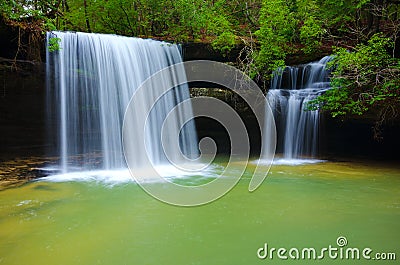 Caney Creek Waterfall Stock Photo