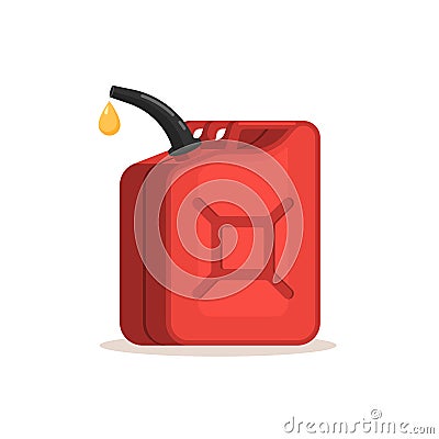 Canister of gasoline Vector Illustration