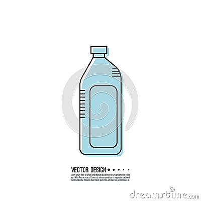 Canister under the petrol Vector Illustration