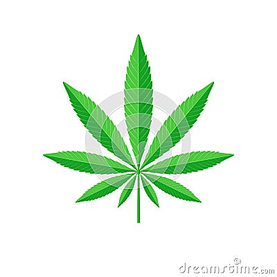 Cannabis leaf sign Vector Illustration