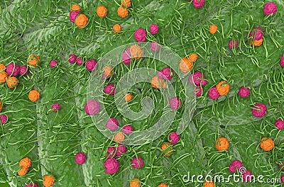 Marijuana, Cannabis sativa leaf - top view 3d illustration Stock Photo