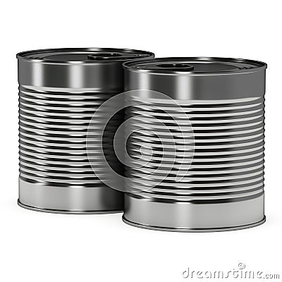 Canned food 3D render Stock Photo