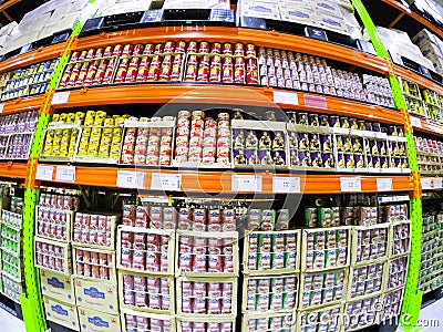 Canned Food Editorial Stock Photo