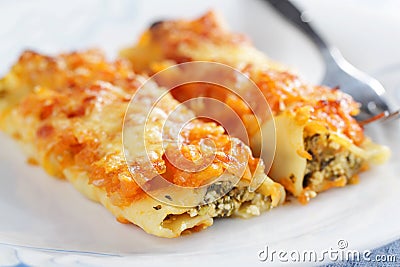 Cannelloni Stock Photo