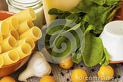 Cannelloni - culinary cooking concept Stock Photo