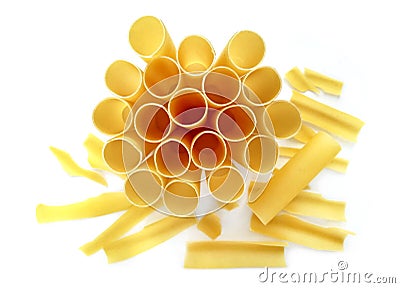 Cannelloni, culinary flour products, Italian large round pasta, made from durum wheat Stock Photo