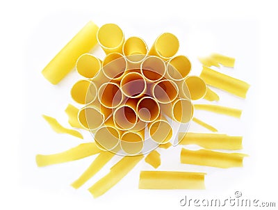 Cannelloni, culinary flour products, Italian large round pasta, made from durum wheat Stock Photo