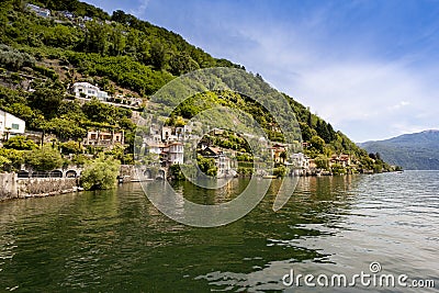 Cannero Riviera - Lake Maggiore, Lombardy, Italy, Europe Stock Photo