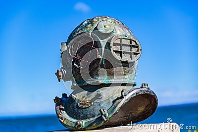 Cannery Diver`s Memorial Editorial Stock Photo