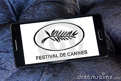 Cannes film festival logo Editorial Stock Photo