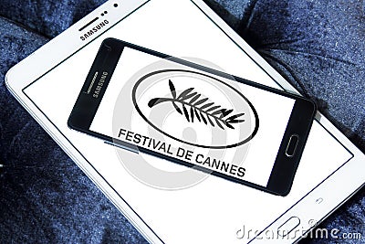 Cannes film festival logo Editorial Stock Photo
