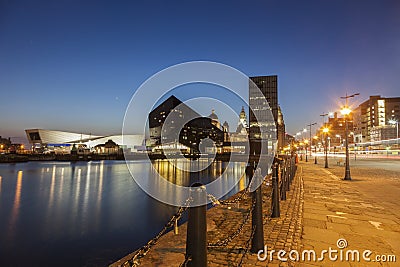 Canning Dock in Liverpool Stock Photo